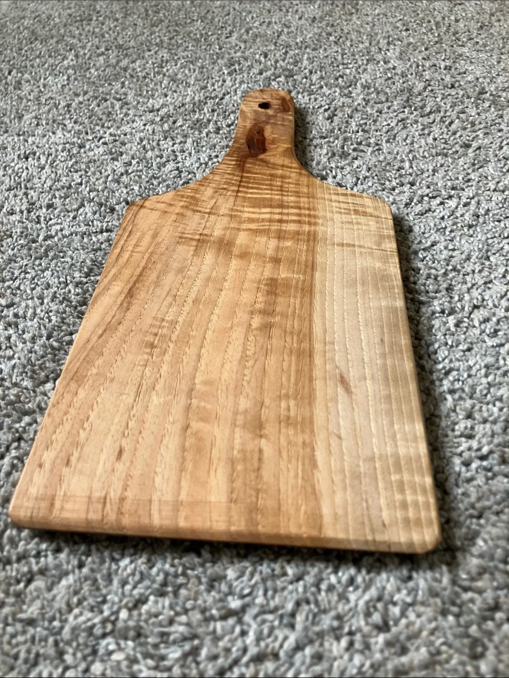 Solid Wood Serving Paddle - Warm Brown
